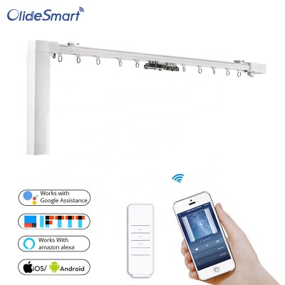 Smart Electric Curtain Motor Intelligent Phone App Control Curtain Motor Alexa Google Assistance Workable