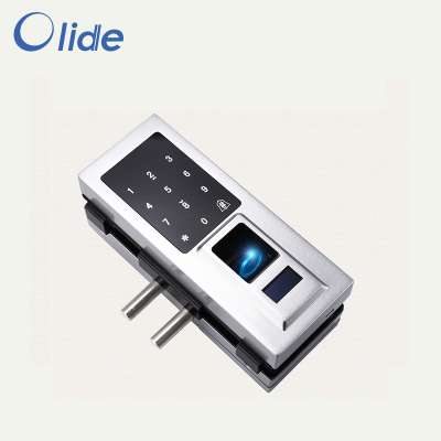 Glass door Fingerprint Door Lock, Fingerprint Door Lock for frameless door, Password RFID Card compatible